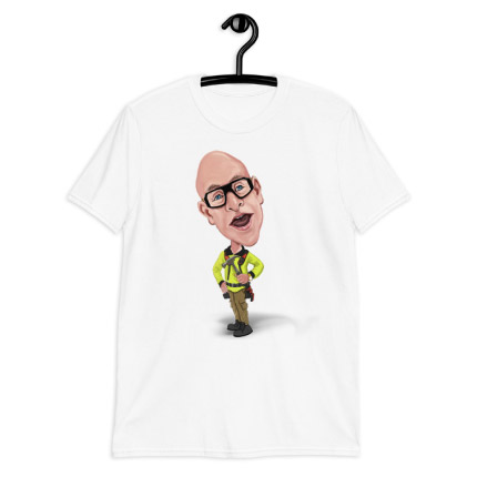 Caricature Drawing on T-shirt Print