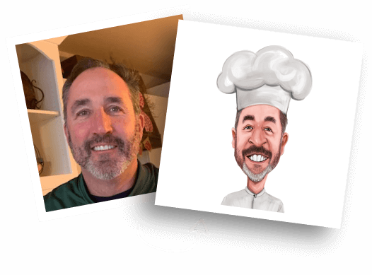 Before/After Chef Caricature